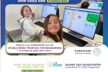 Gratis proefles programmeren voor kinderen op 28 februari 