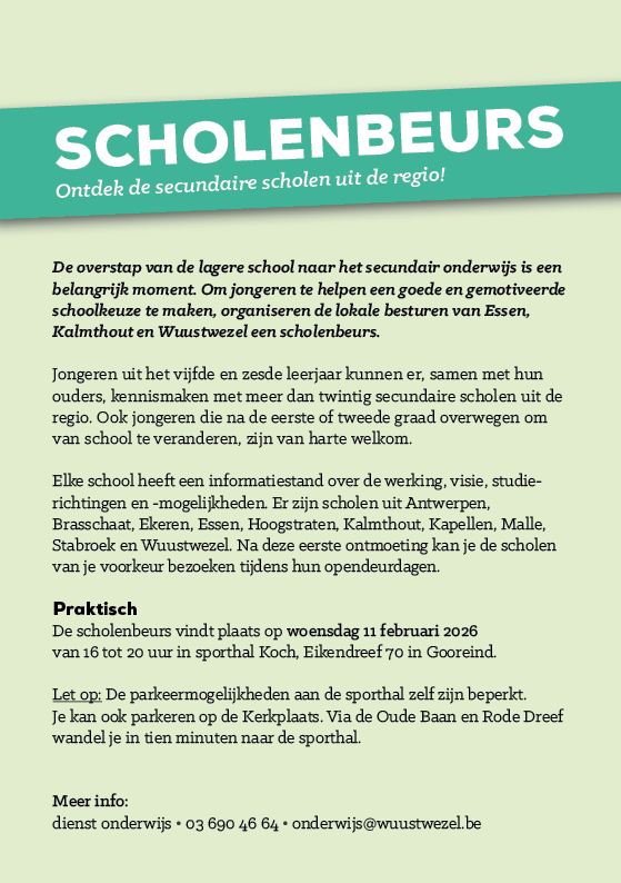 Scholenbeurs Wuustwezel